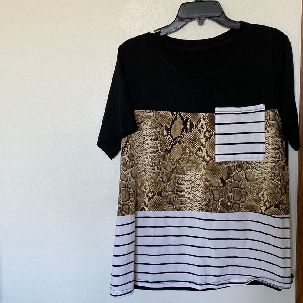 Fun color block Womens tee